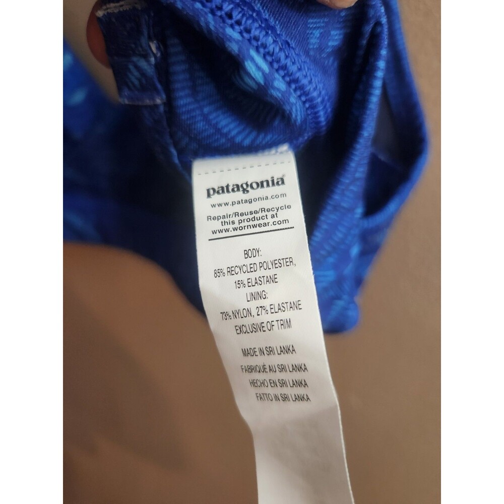 Patagonia Cross Beta Sports Bra Athletic Cobalt Blue Size M NWT - Picture 5 of 6